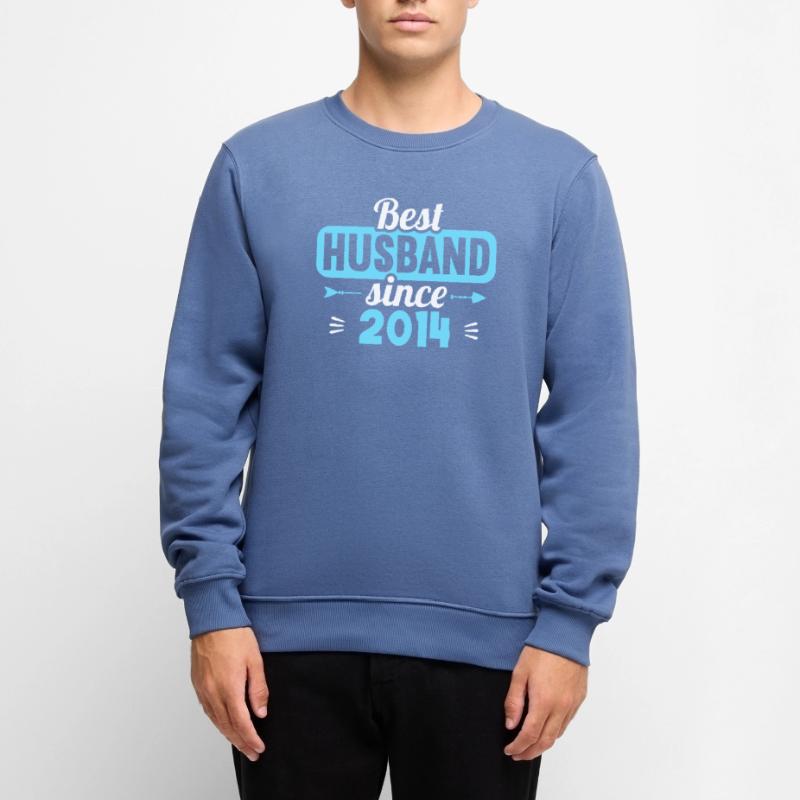 Beste Ehefrau Bester Ehemann seit 2014 Männer Premium Bio Pullover