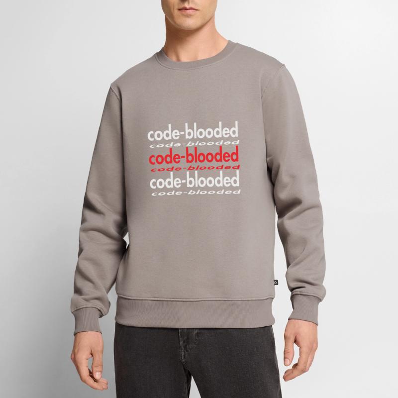 Code Blooded Programmeur Codage Informatique Pull Premium bio Homme