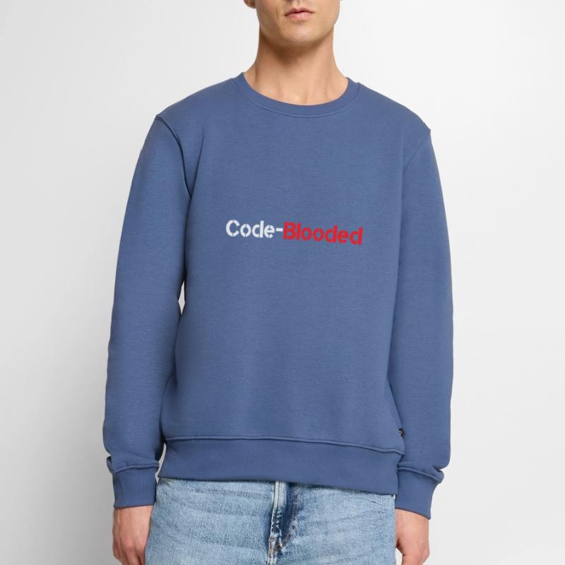 Code Blooded Programmeur Codage Informatique Pull Premium bio Homme