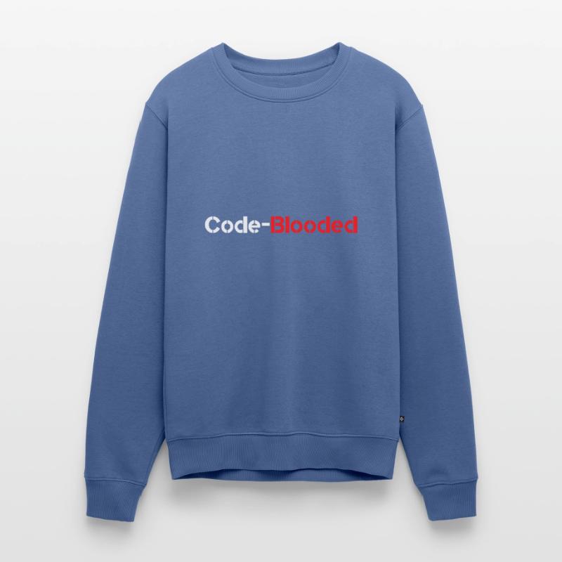 Code Blooded Programmer Coding Computer Science Men's Premium Organic Jumper