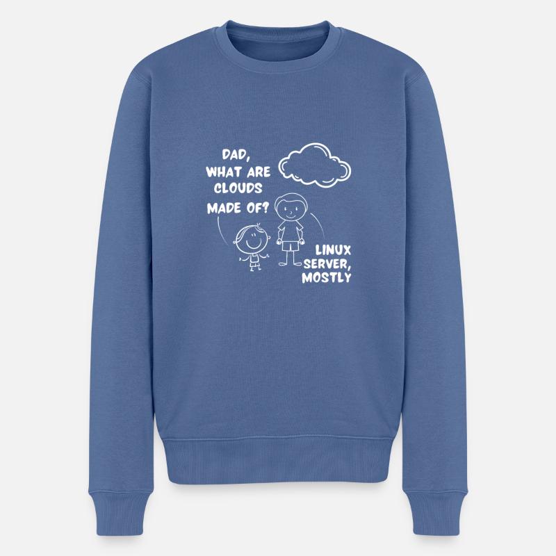 Nette Tech Software Entwickler Computer Engineer Spaß - Männer Premium Bio Pullover - Taubenblau