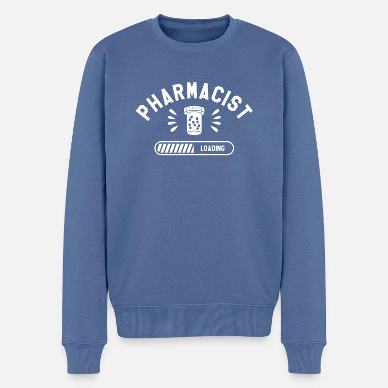 Pharmacist Loading Pharmacy Technician Medical - Männer Premium Bio Pullover - Taubenblau