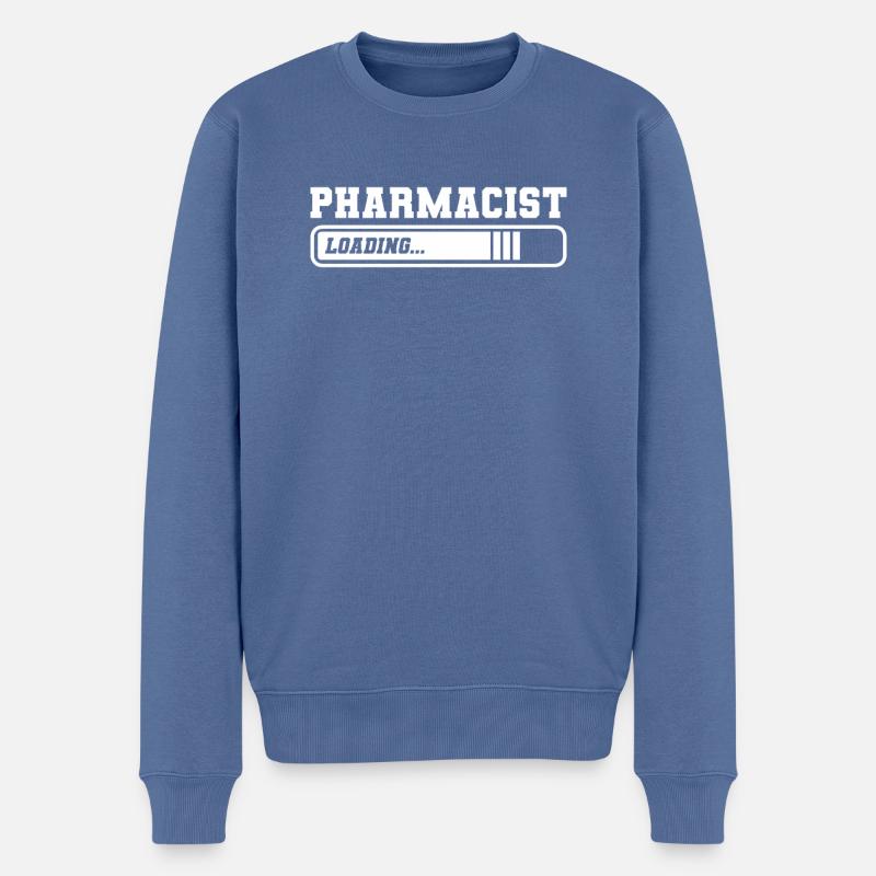 Pharmacist Loading Pharmacy Technician Medical - Männer Premium Bio Pullover - Taubenblau