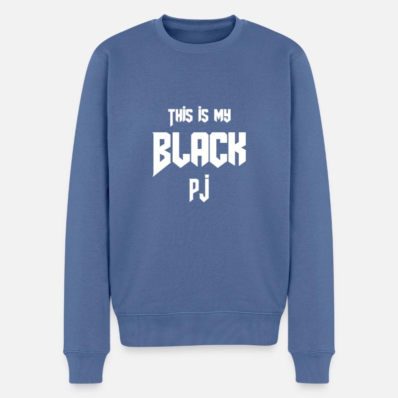 Gothic-Liebhaber Das Ist Mein Schwarzes PJ - Männer Premium Bio Pullover - Taubenblau
