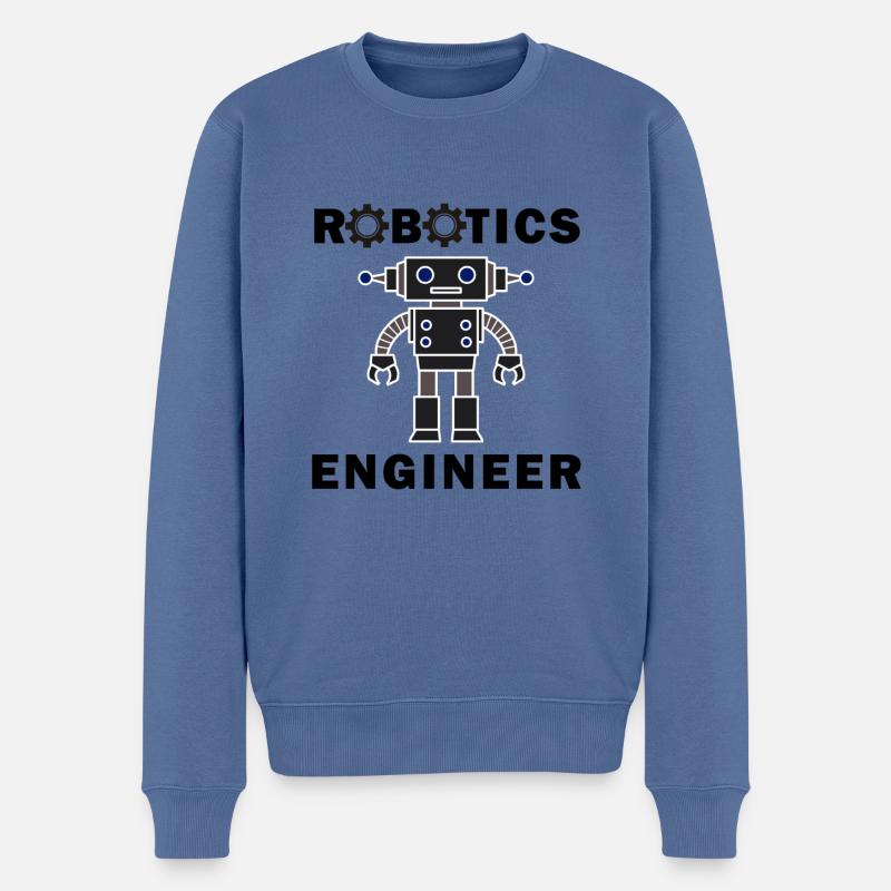 Hobby Robotik Ingenieurwesen - Männer Premium Bio Pullover - Taubenblau