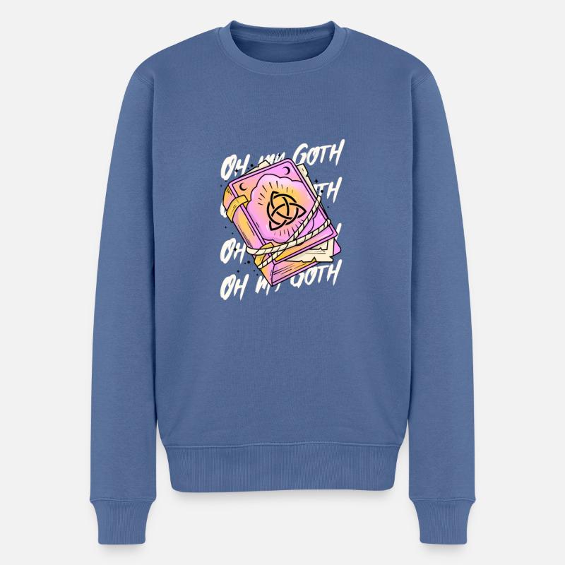 Pastel Goth Oh My Goth - Pull Premium bio Homme - bleu pigeon
