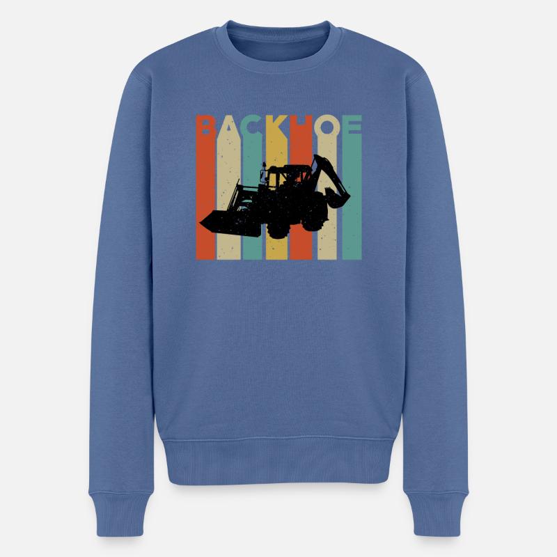 T-shirt rétrocaveuse rétro - Pull Premium bio Homme - bleu pigeon