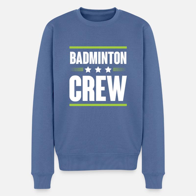 Équipage de badminton - Pull Premium bio Homme - bleu pigeon
