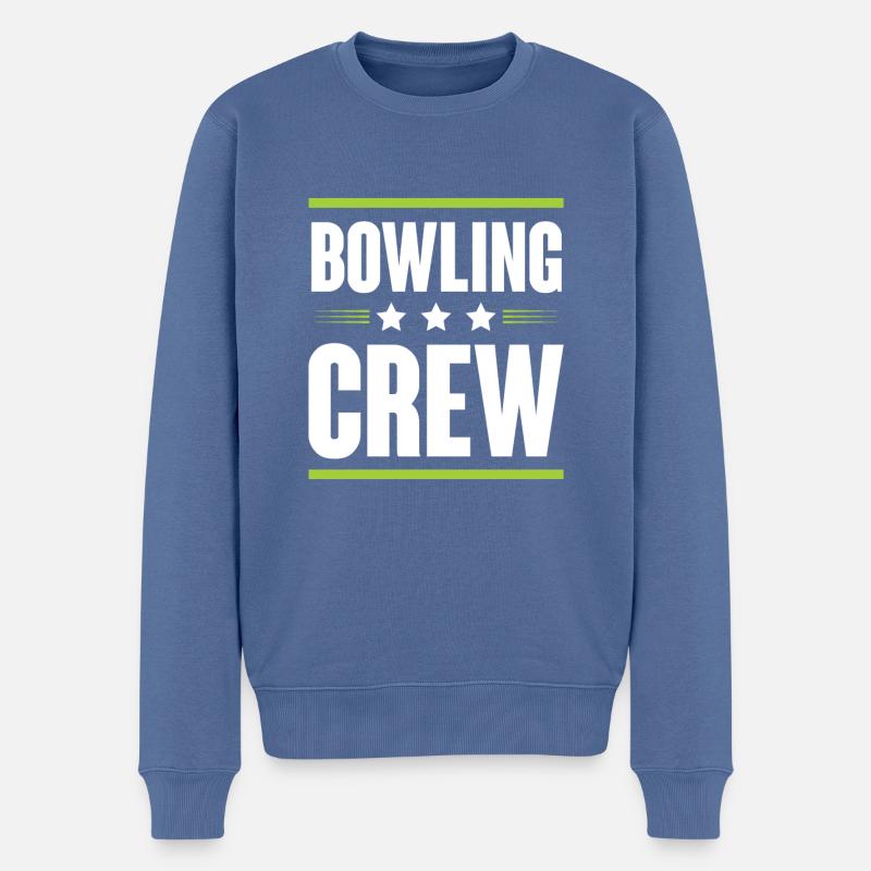 Équipe de bowling - Pull Premium bio Homme - bleu pigeon