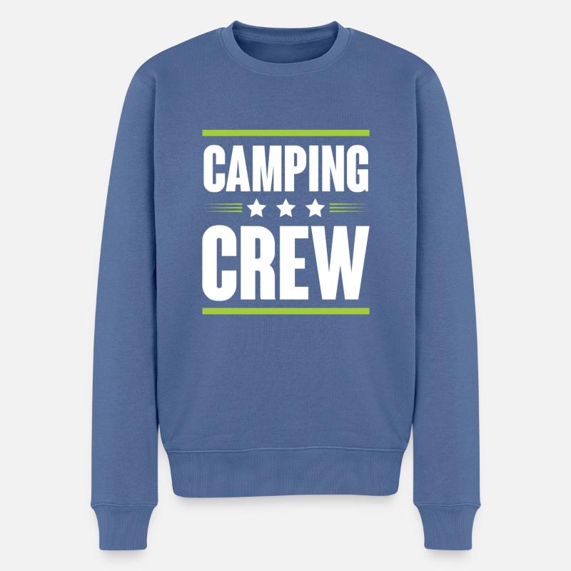 Équipe de camping - Pull Premium bio Homme - bleu pigeon