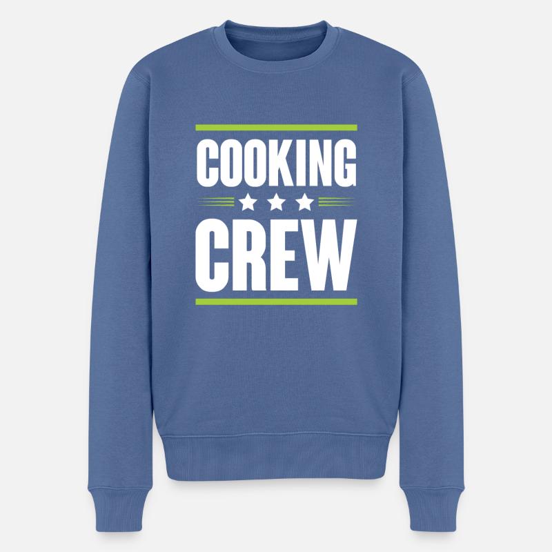 Équipe de cuisson - Pull Premium bio Homme - bleu pigeon