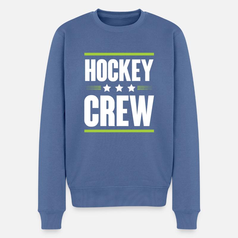 Équipe de hockey - Pull Premium bio Homme - bleu pigeon