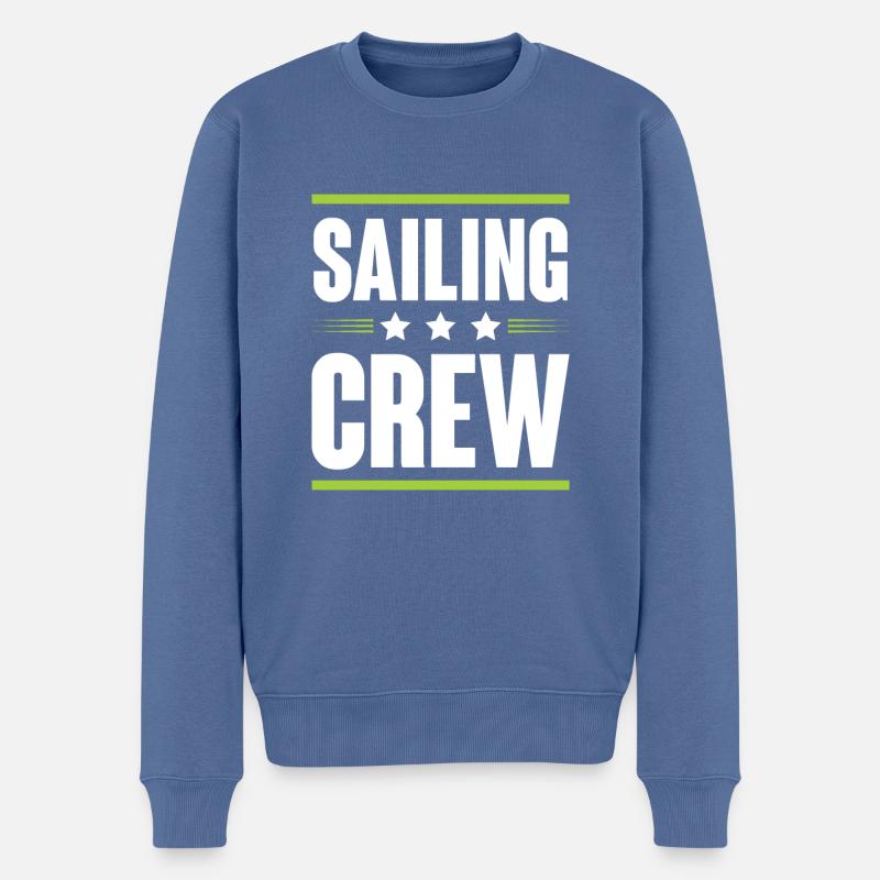 Équipage - Pull Premium bio Homme - bleu pigeon