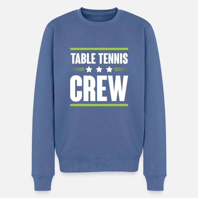 Table Tennis Crew - Männer Premium Bio Pullover - Taubenblau