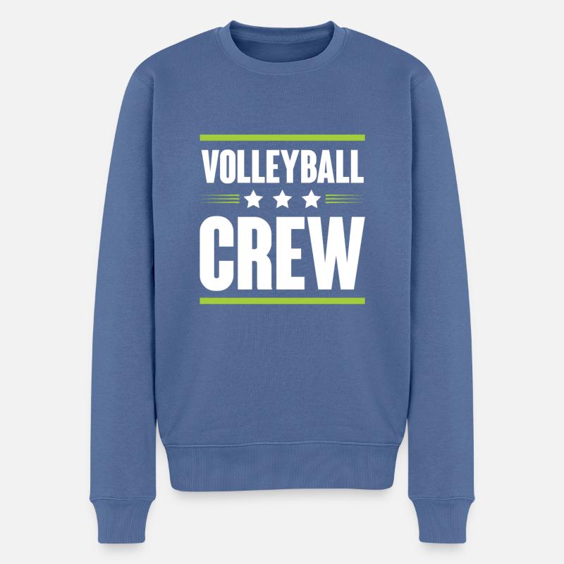 Équipe de volleyball - Pull Premium bio Homme - bleu pigeon