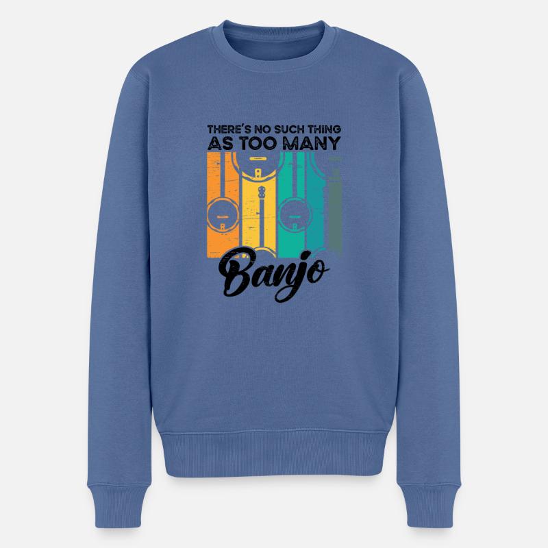 Beaucoup - Pull Premium bio Homme - bleu pigeon