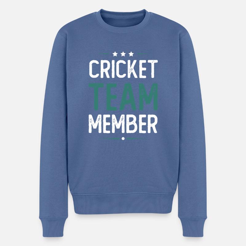 Équipe de cricket - Pull Premium bio Homme - bleu pigeon