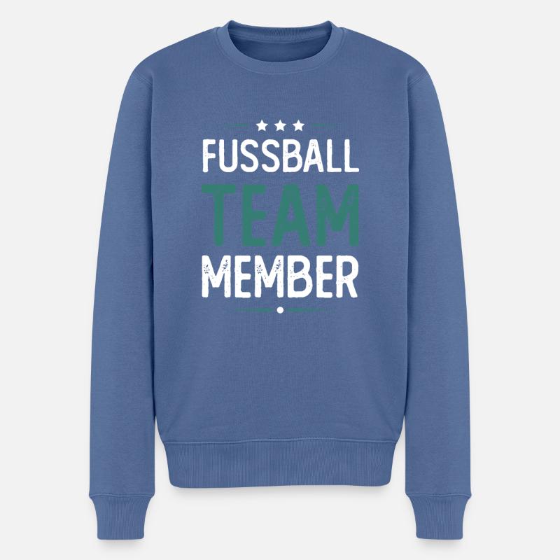 Équipe de football - Pull Premium bio Homme - bleu pigeon