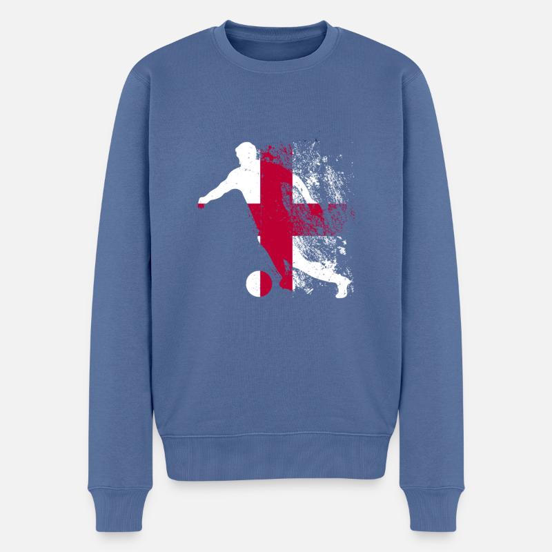 Équipe nationale Angleterre - Pull Premium bio Homme - bleu pigeon