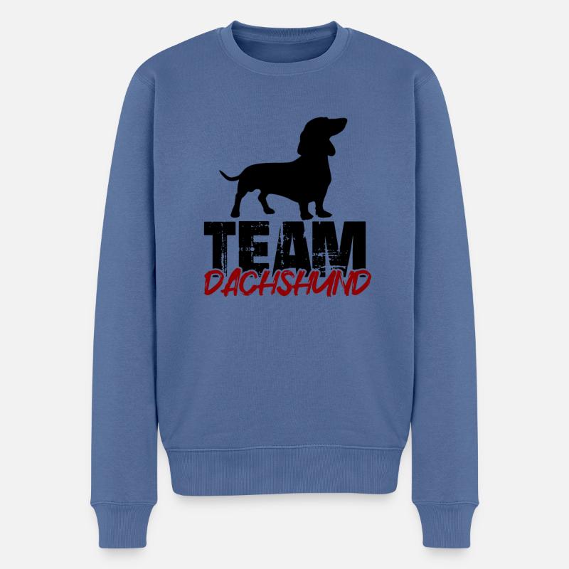 Équipe Dachshund - Pull Premium bio Homme - bleu pigeon