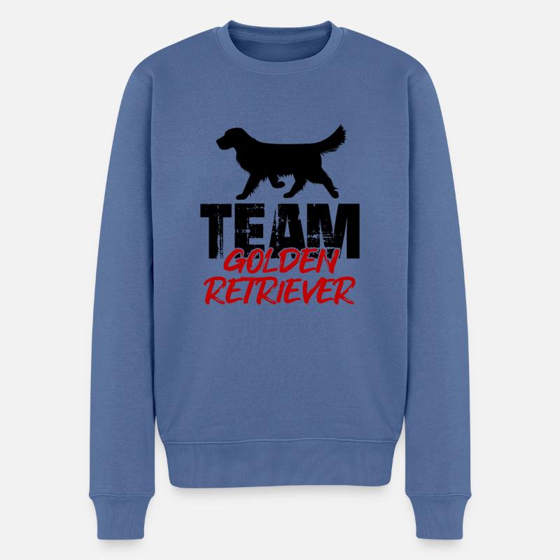 Team Golden Retriever - Männer Premium Bio Pullover - Taubenblau