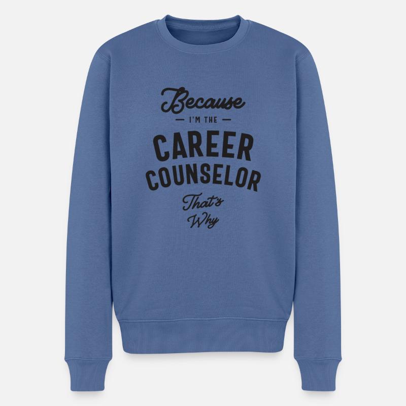 Berufsberater Berufsbezeichnung Beruf - Männer Premium Bio Pullover - Taubenblau
