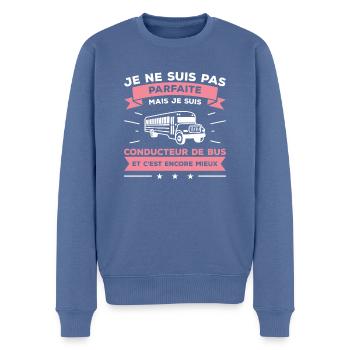 Je Ne Suis Pas Parfaite Mais Je Suis Conducteur De - Pull Premium bio Homme - bleu pigeon - Devant - Nico (187cm)