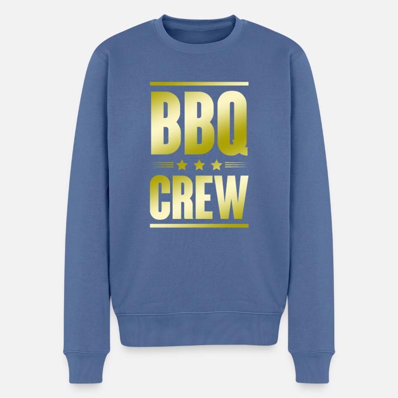 Équipe de barbecue - Pull Premium bio Homme - bleu pigeon