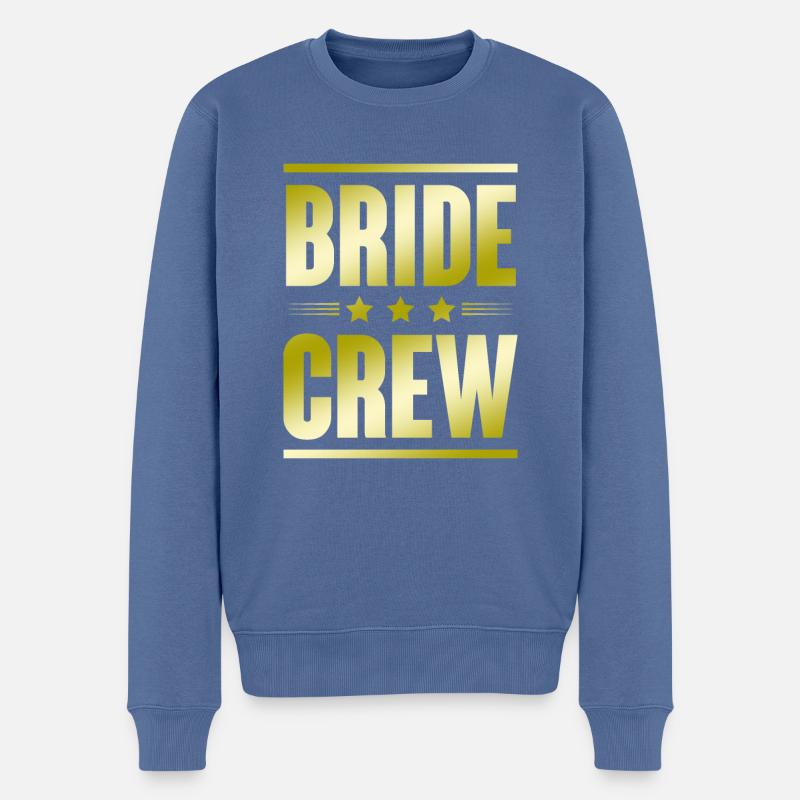 Bride Crew - Männer Premium Bio Pullover - Taubenblau