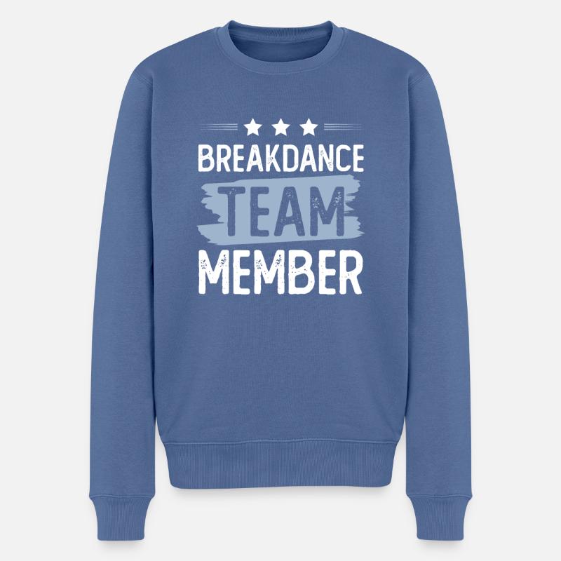 Équipe de breakdance - Pull Premium bio Homme - bleu pigeon