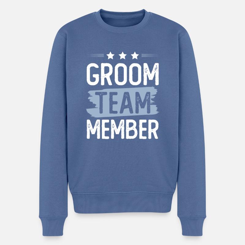 L’équipe du marié - Pull Premium bio Homme - bleu pigeon