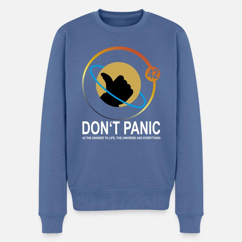 Life Universe Everything 42 Antwort - Männer Premium Bio Pullover - Taubenblau