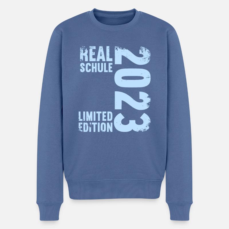 Realschule bestanden Realschulabschluss 2023 - Männer Premium Bio Pullover - Taubenblau