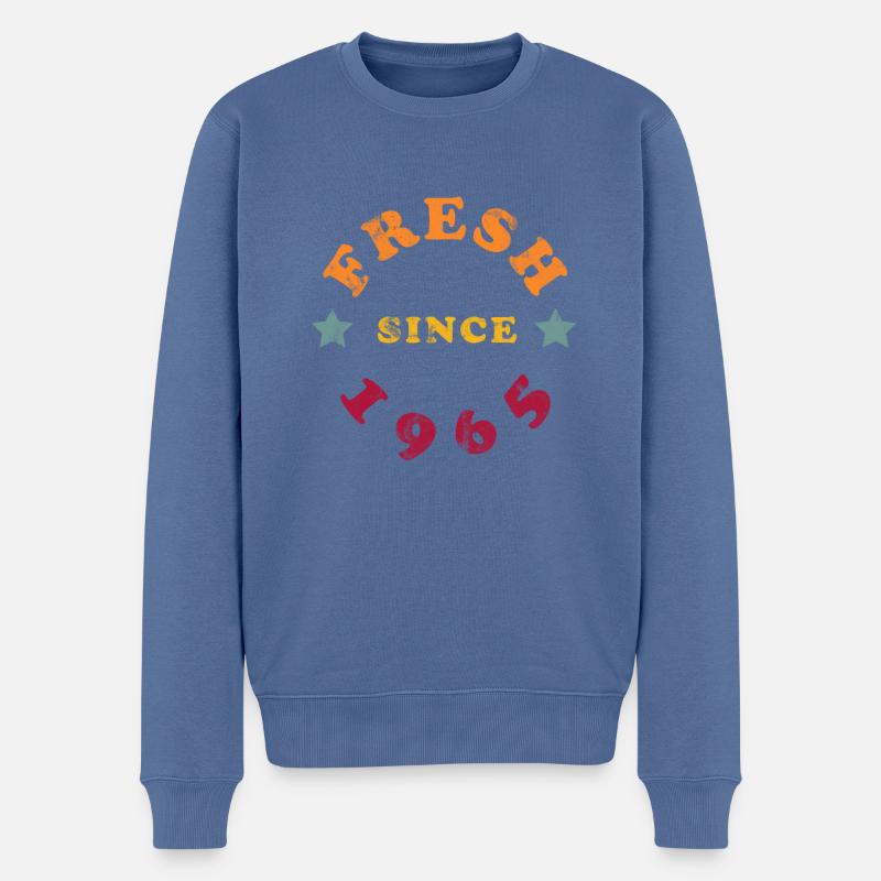 Fresh since 1965 - Männer Premium Bio Pullover - Taubenblau