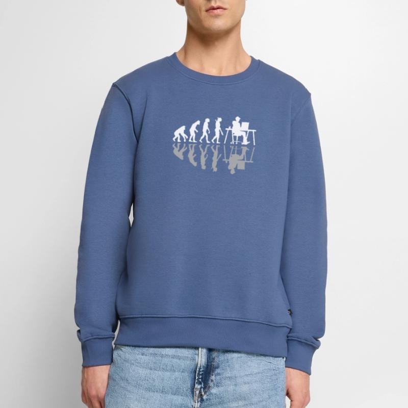Evolution Funny Programmer Software Developer Männer Premium Bio Pullover