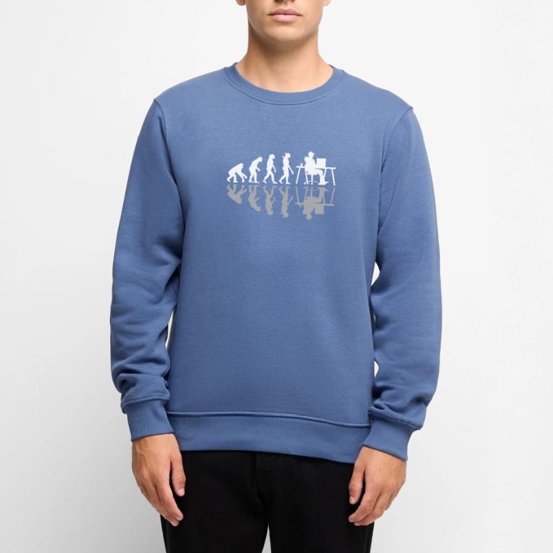 Evolution Funny Programmer Software Developer Männer Premium Bio Pullover