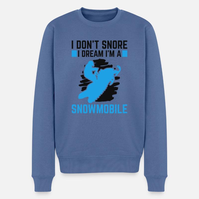 Traum, Ich Bin Ein - Männer Premium Bio Pullover - Taubenblau