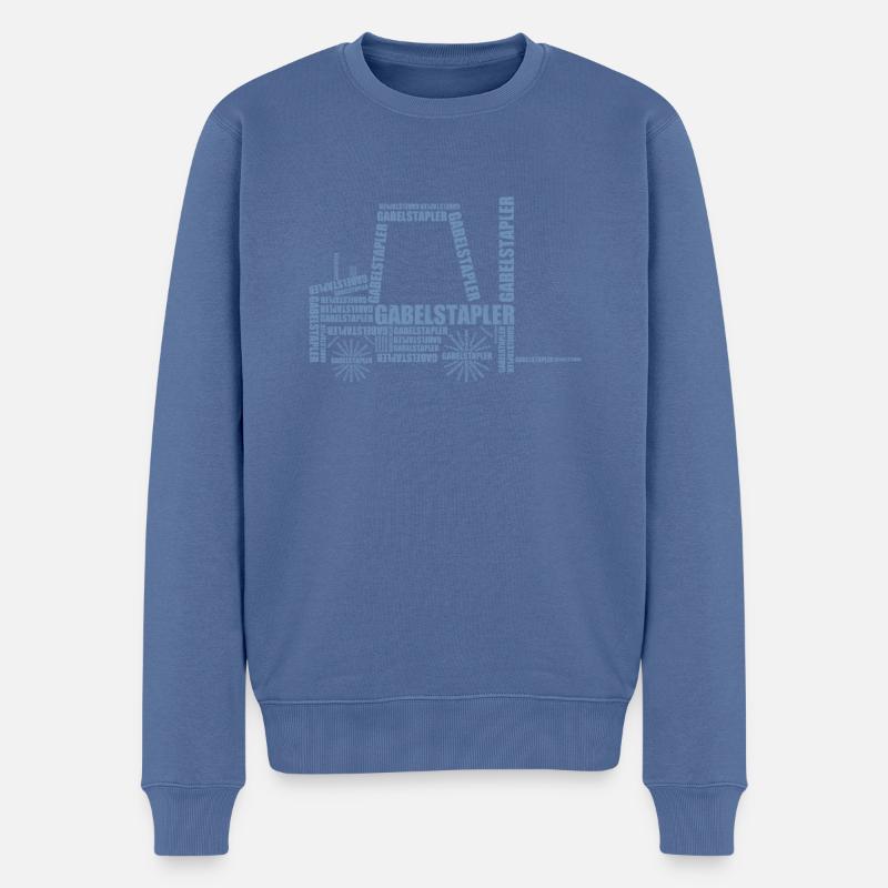 Staplerfahrer Geschenkideen - Männer Premium Bio Pullover - Taubenblau