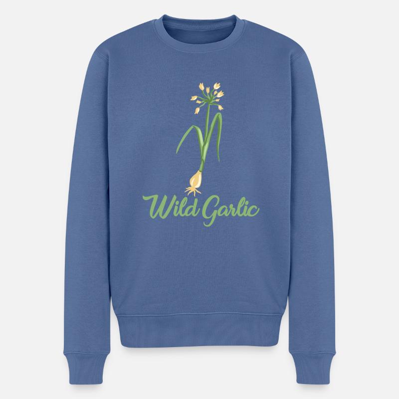 Ail des ours - Pull Premium bio Homme - bleu pigeon