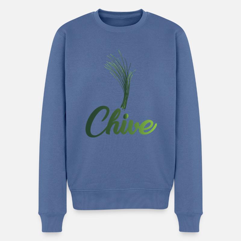 Ciboulette - Pull Premium bio Homme - bleu pigeon