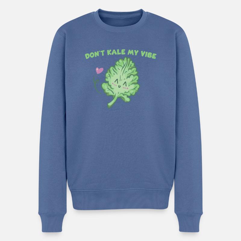 Chou frisé - Pull Premium bio Homme - bleu pigeon
