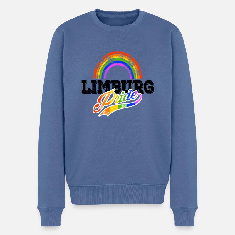 Pride Limburg - Männer Premium Bio Pullover - Taubenblau