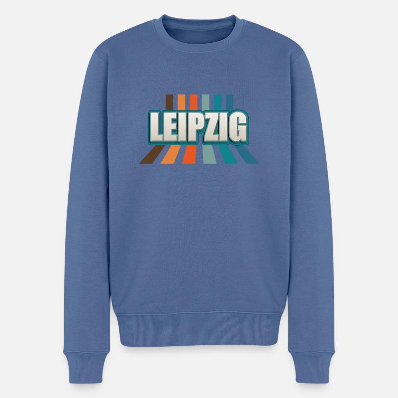 Leipzigerin Leipziger Leipzig - Pull Premium bio Homme - bleu pigeon