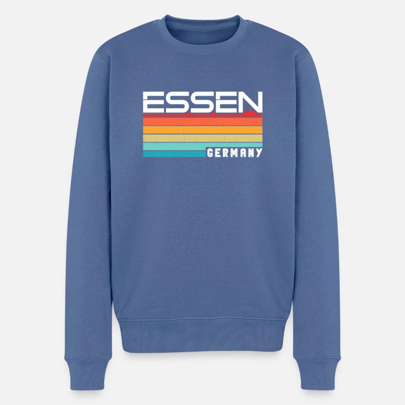 Essenerin Essener Essen - Pull Premium bio Homme - bleu pigeon
