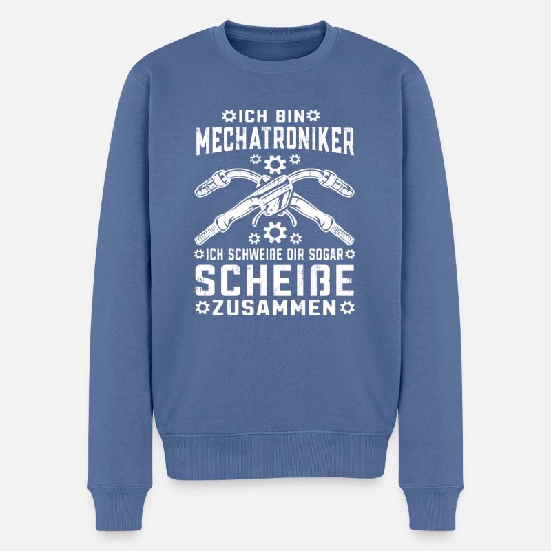 KFZ Mechaniker Meisterpürufung Geschenk Schrauber - Männer Premium Bio Pullover - Taubenblau