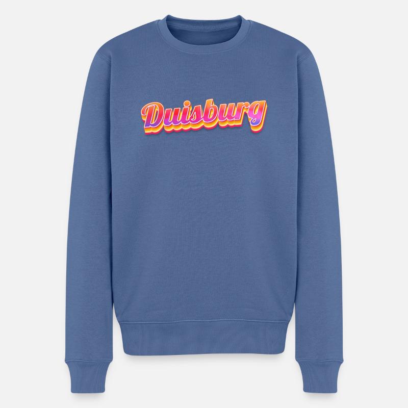 Duisburgerin Duisburger Duisburg - Pull Premium bio Homme - bleu pigeon