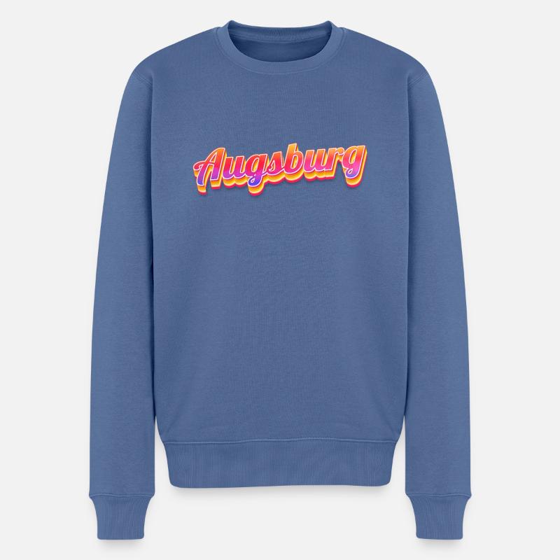 Augsburgerin Augsburger Augsbourg - Pull Premium bio Homme - bleu pigeon