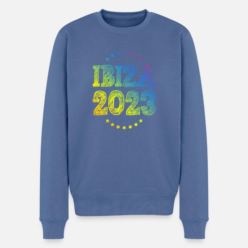 Ibiza 2023 - Pull Premium bio Homme - bleu pigeon