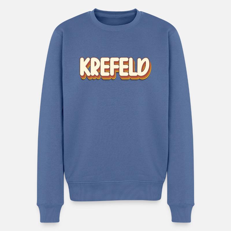 Krefelderin Krefelder Krefeld - Pull Premium bio Homme - bleu pigeon