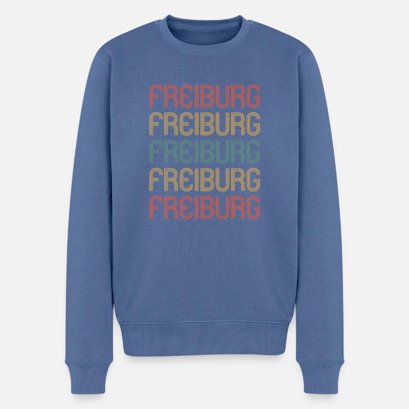 Freiburgerin Freiburger Freiburg - Pull Premium bio Homme - bleu pigeon